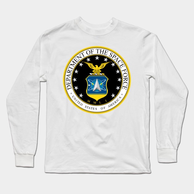 SPACE FORCE Long Sleeve T-Shirt by TheRedAndBlack